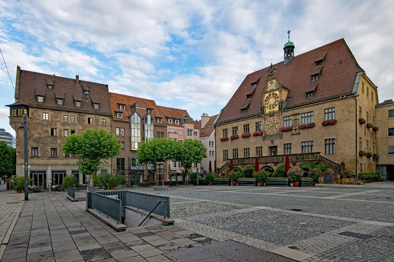 Heilbronn – Kilianskirche und Neckar